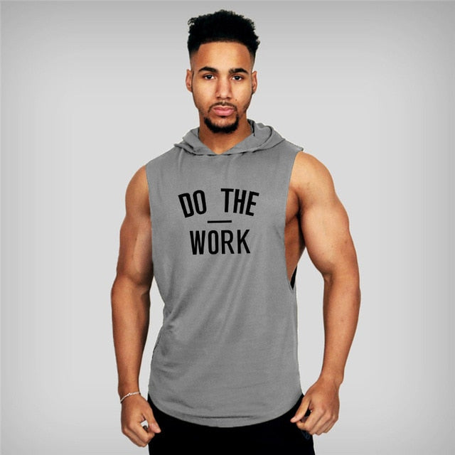 Muscleguys Brand clothing Bodybuilding hoodie Shirt Fitness Men Tank Top Muscle Vest Stringer Undershirt DO THE WORT TankTop