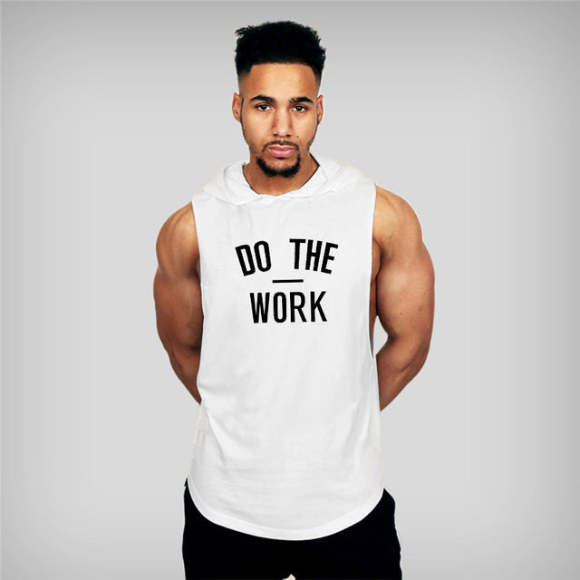 Muscleguys Brand clothing Bodybuilding hoodie Shirt Fitness Men Tank Top Muscle Vest Stringer Undershirt DO THE WORT TankTop