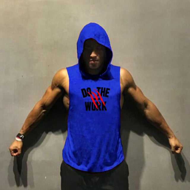 Muscleguys Brand clothing Bodybuilding hoodie Shirt Fitness Men Tank Top Muscle Vest Stringer Undershirt DO THE WORT TankTop