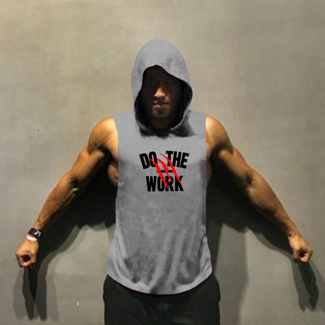 Muscleguys Brand clothing Bodybuilding hoodie Shirt Fitness Men Tank Top Muscle Vest Stringer Undershirt DO THE WORT TankTop