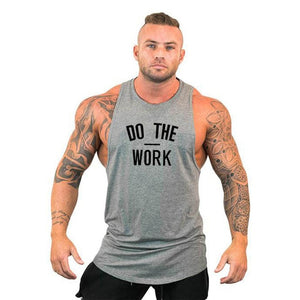 Muscleguys Brand clothing Bodybuilding hoodie Shirt Fitness Men Tank Top Muscle Vest Stringer Undershirt DO THE WORT TankTop