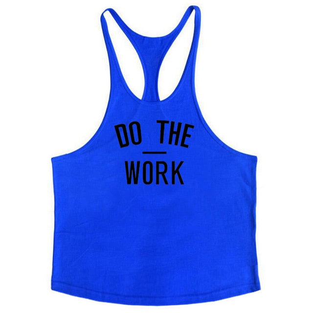 Muscleguys Brand clothing Bodybuilding hoodie Shirt Fitness Men Tank Top Muscle Vest Stringer Undershirt DO THE WORT TankTop