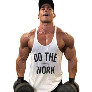 Muscleguys Brand clothing Bodybuilding hoodie Shirt Fitness Men Tank Top Muscle Vest Stringer Undershirt DO THE WORT TankTop
