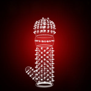 Nozzle on Penis Dick Extensions condom Penis Sleeve Male Enlargement for Men Delay Spray Massager Cock Ring Cover Adult Sex Toys