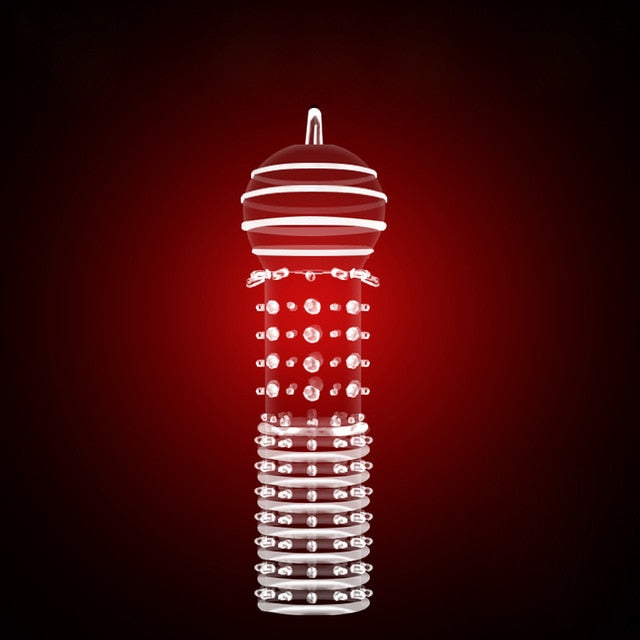 Nozzle on Penis Dick Extensions condom Penis Sleeve Male Enlargement for Men Delay Spray Massager Cock Ring Cover Adult Sex Toys