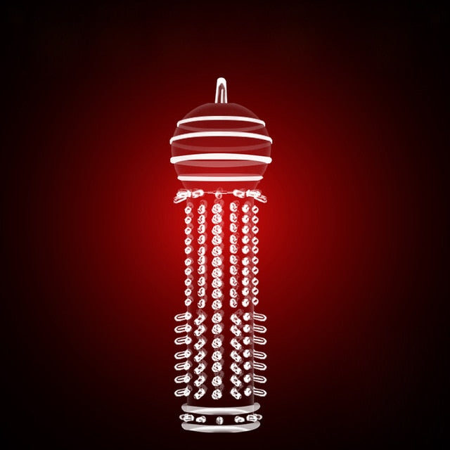 Nozzle on Penis Dick Extensions condom Penis Sleeve Male Enlargement for Men Delay Spray Massager Cock Ring Cover Adult Sex Toys