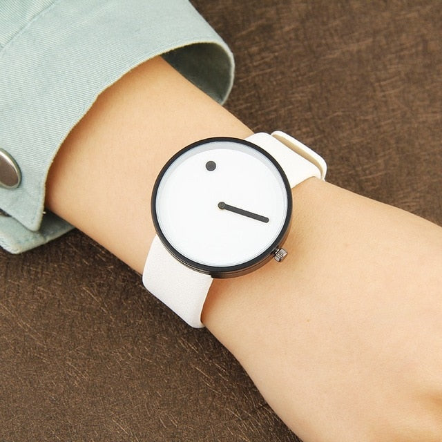 2019 Minimalist style creative wristwatches BGG black & white new design Dot and Line simple stylish quartz fashion watches gift