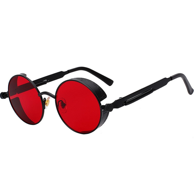 Classic Gothic Steampunk Sunglasses Sunglasses Men Women Brand Designer  Vintage Round Glasses  Fashion Driving Goggle UV400