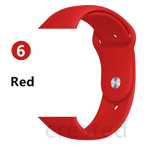 Silicone strap For Apple Watch band 44 mm/40mm iwatch Band 38mm 42mm Sport bracelet Rubber watchband for apple watch 5 4 3 2 1