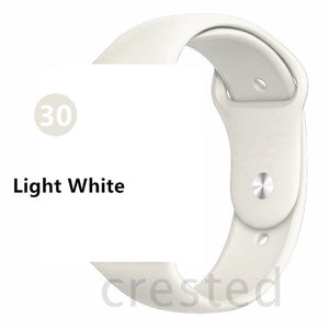 Silicone strap For Apple Watch band 44 mm/40mm iwatch Band 38mm 42mm Sport bracelet Rubber watchband for apple watch 5 4 3 2 1