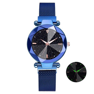 2019 Luxury Watch Women Starry Sky Design Quartz Watches For Women Mesh Magnet Casual Watches Relogio Feminino Ladies Clock