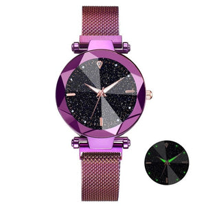 2019 Luxury Watch Women Starry Sky Design Quartz Watches For Women Mesh Magnet Casual Watches Relogio Feminino Ladies Clock