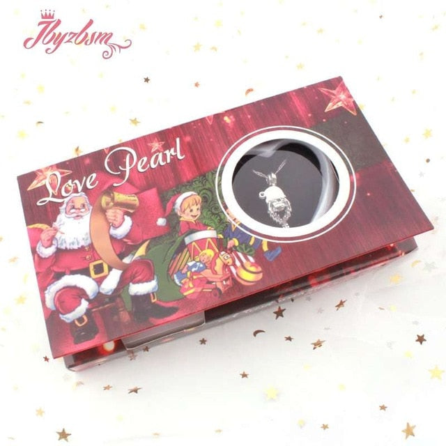 Natural Freshwater Pearl Wish Box Necklace Popular Cage Holder Natural Oyster Box DIY Jewelry Box Christmas For Woman Gift 1 Box