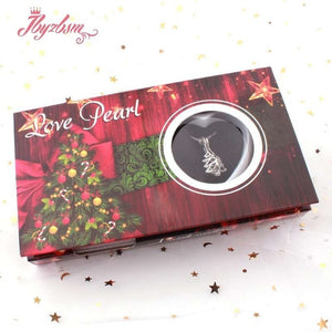 Natural Freshwater Pearl Wish Box Necklace Popular Cage Holder Natural Oyster Box DIY Jewelry Box Christmas For Woman Gift 1 Box