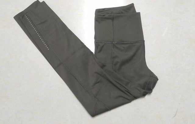 Monbeeph print leggings high waist pants Ankle-Length Pants 7/8 capris pants Pencil skinny Pants