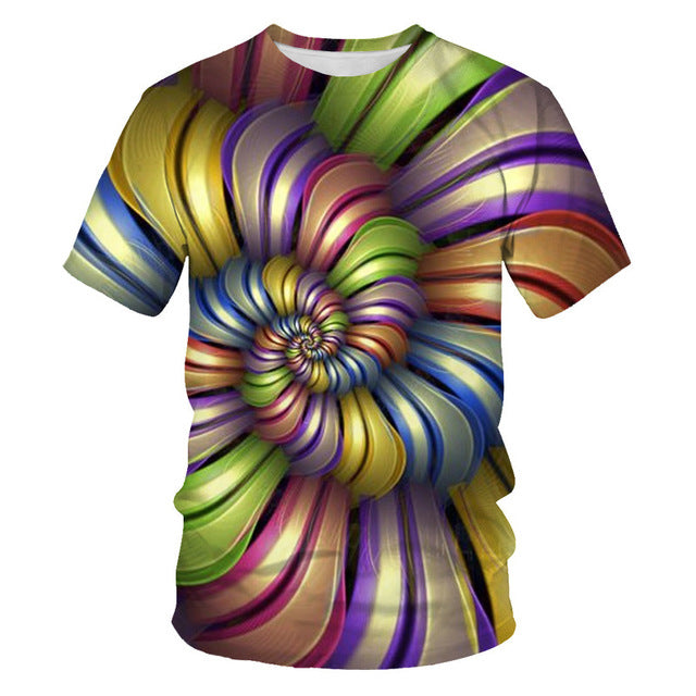 3D Print T Shirt Men 2019 Brand New Short Sleeve Tshirt Men Funny Harajuku Slim Fit T Shirts Hip Hop Streetwear Tee Shirt Homme