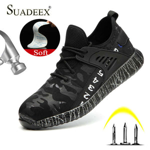 SUADEEX Dropshipping Men Women Work Safety Shoes Puncture Proof Work Construction Indestructible Shoes