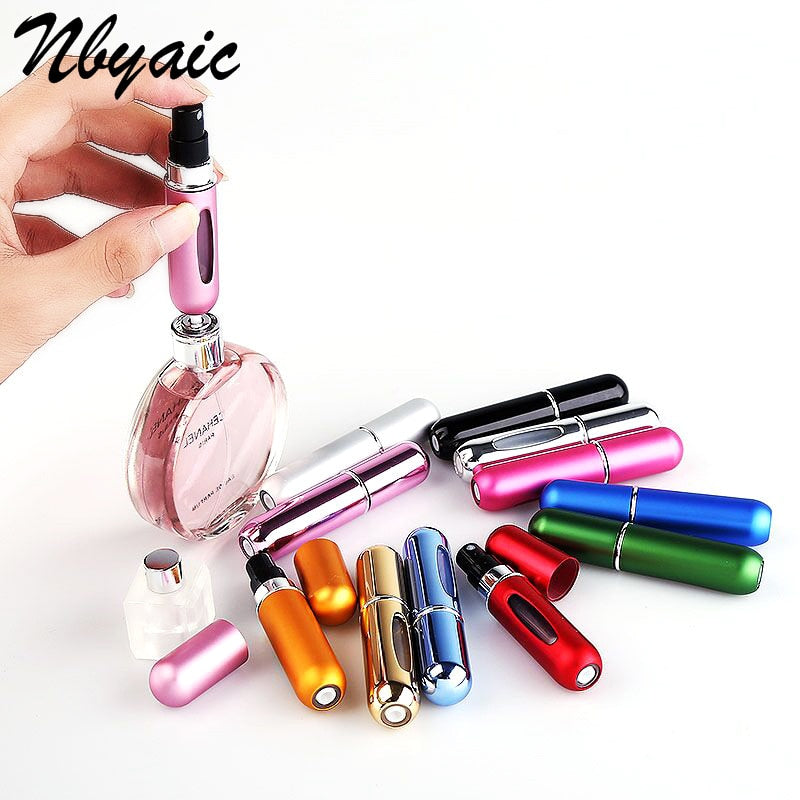 5ml Mini can be filled Portable Travel Convenient air Atomizer Perfume bottle Spray Bottle Cosmetic Container For Traveler