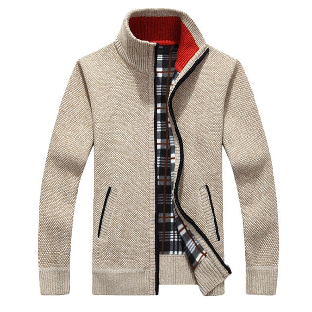 Mountainskin Men's Sweaters New Autumn Winter Warm Pullover Thick Cardigan Coats Mens Brand Clothing Male Casual Knitwear SA842