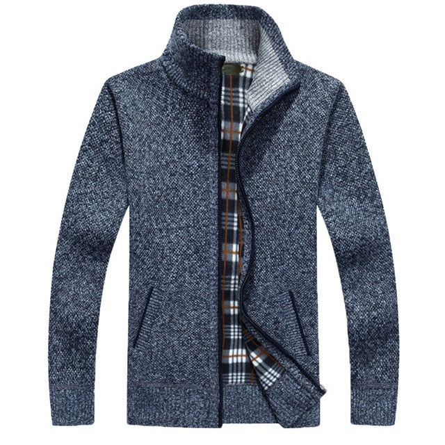 Mountainskin Men's Sweaters New Autumn Winter Warm Pullover Thick Cardigan Coats Mens Brand Clothing Male Casual Knitwear SA842