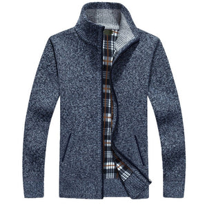 Mountainskin Men's Sweaters New Autumn Winter Warm Pullover Thick Cardigan Coats Mens Brand Clothing Male Casual Knitwear SA842
