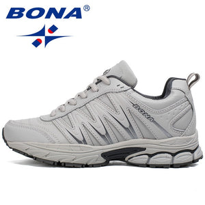 BONA 2019 New Designers Casual Shoes Men Style Cow Split Sneakers Male Lightweight  Outdoor Fashion Footwear Man Trendy Comfy