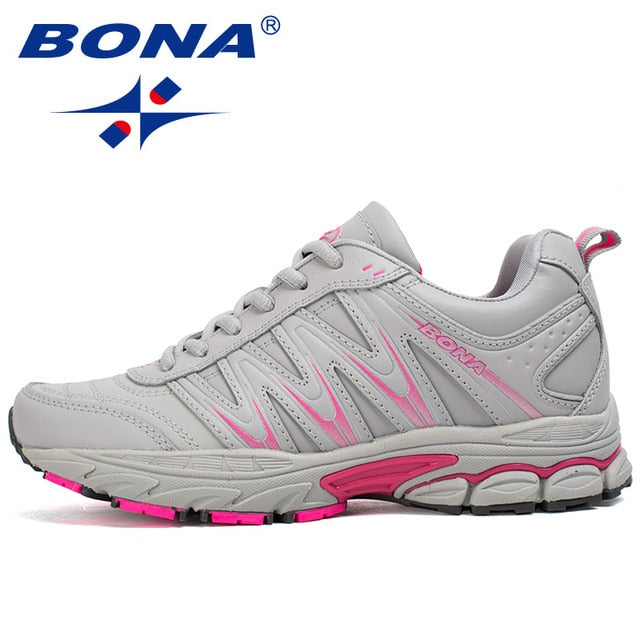 BONA 2019 New Designers Casual Shoes Men Style Cow Split Sneakers Male Lightweight  Outdoor Fashion Footwear Man Trendy Comfy