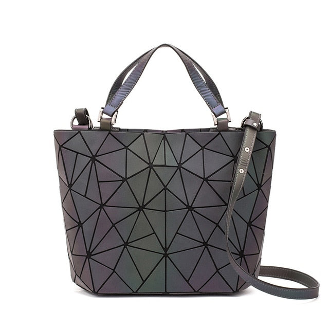 DIOMO sac a main femme luxury Luminous geometric bag 2019 ladies hand bag and messenger bag women fashion bucket bag female