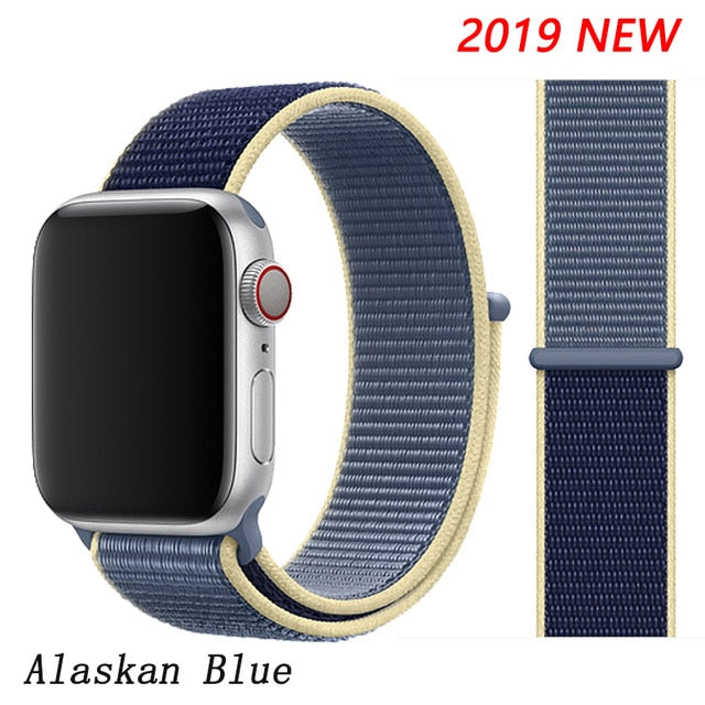 Strap For Apple Watch band 44mm/40mm Sport loop iwatch band 5 42mm 38mm correa pulseira apple watch 5 3 4 band nylon watchband