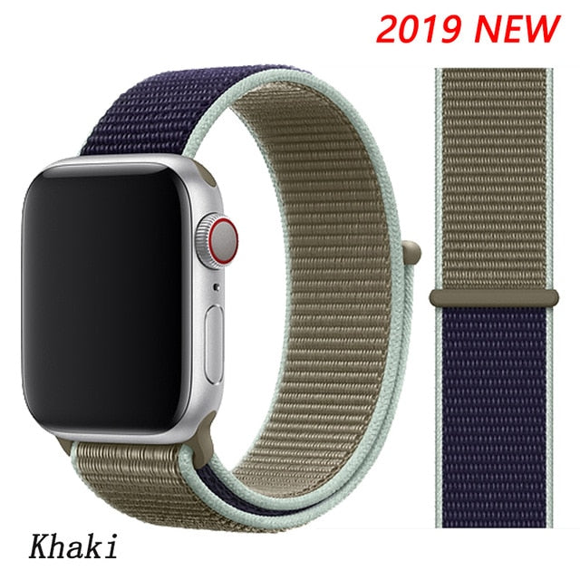 Strap For Apple Watch band 44mm/40mm Sport loop iwatch band 5 42mm 38mm correa pulseira apple watch 5 3 4 band nylon watchband