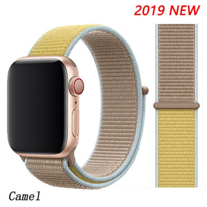 Strap For Apple Watch band 44mm/40mm Sport loop iwatch band 5 42mm 38mm correa pulseira apple watch 5 3 4 band nylon watchband