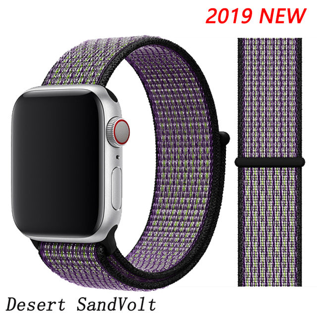 Strap For Apple Watch band 44mm/40mm Sport loop iwatch band 5 42mm 38mm correa pulseira apple watch 5 3 4 band nylon watchband