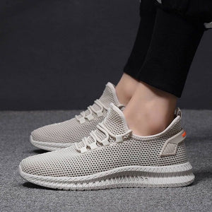 JODIMITTYMen Breathable Sneakers No-slip Men Vulcanize Shoes Male Air Mesh Lace Up Wear-resistant Casual Shoes Tenisb  Masculino