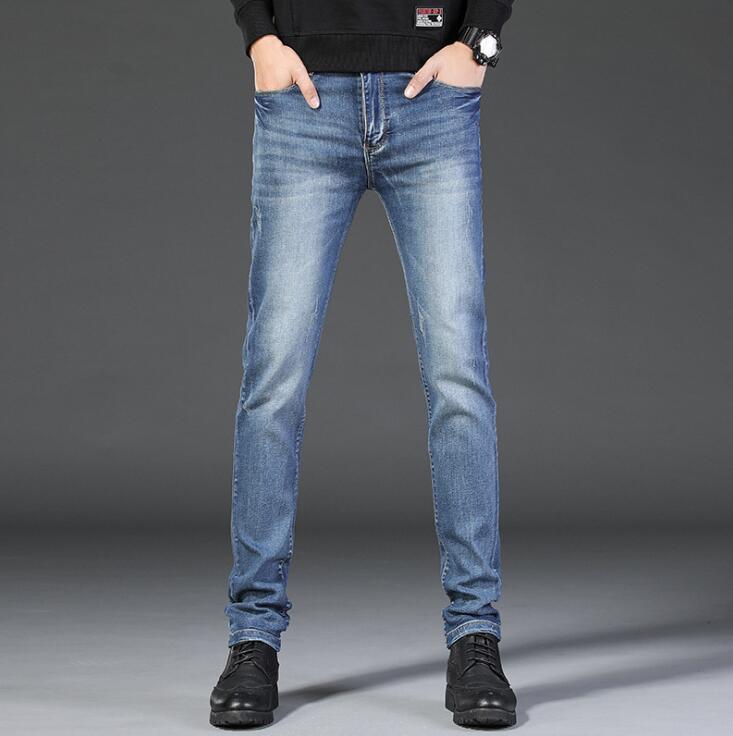 2019 Stylish Spring Fall Men Causal Jeans Hot Sales Stretch Trousers Male Free Shipping