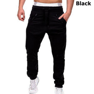 New Casual Solid Pants Full Length Cargo Pants Men Drawstring Joggers Sweatpants Plus Size 4XL Mid Waist Trousers Men Streetwear