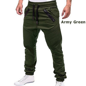 New Casual Solid Pants Full Length Cargo Pants Men Drawstring Joggers Sweatpants Plus Size 4XL Mid Waist Trousers Men Streetwear