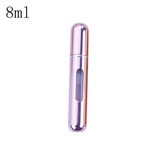 MUB - 5ml 8ml Refillable Mini Perfume Spray Bottle Aluminum Spray Atomizer Portable Travel Cosmetic Container Perfume Bottle