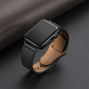 Genuine leather loop strap for apple watch band 44mm 40mm 42mm 38mm iwatch pulseira series 5/4/3/2/1 i watch correa accessories