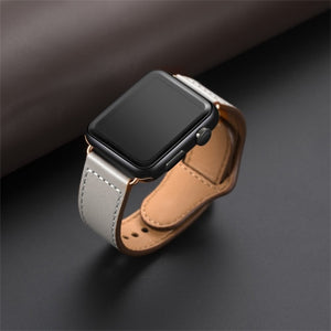 Genuine leather loop strap for apple watch band 44mm 40mm 42mm 38mm iwatch pulseira series 5/4/3/2/1 i watch correa accessories