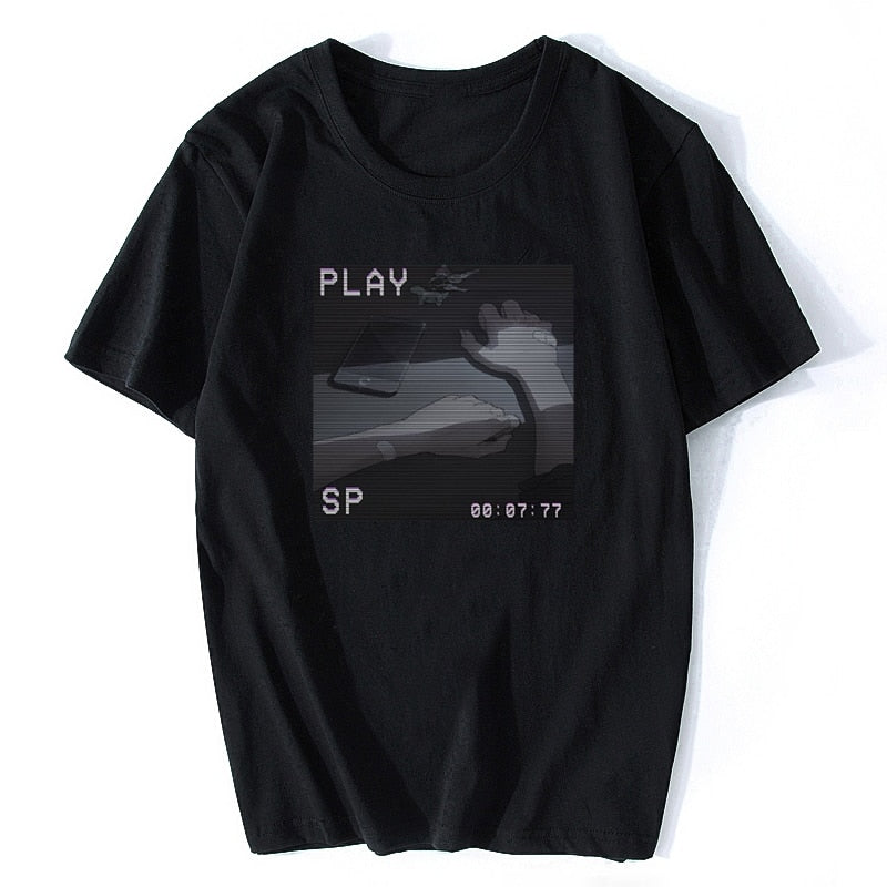 Sad Retro Anime Crying Eyes Vaporwave Summer Style Aesthetic Anime Japan Retro 90s Vaporwave Vintage T Shirt Tee Shirt