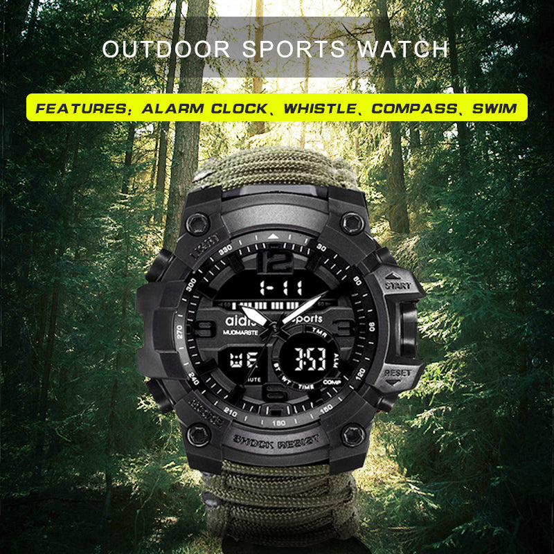 Sport Watch Men Relogio Digital Military LED Compass Waterproof Shock Sports Watches Electronic Wristwatches