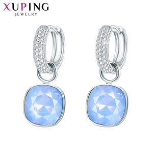 Xuping Fashion Earrings Drop Earring High Quality Crystals from Swarovski Color Plated Charm for Women Mother's Day Gift M66-203