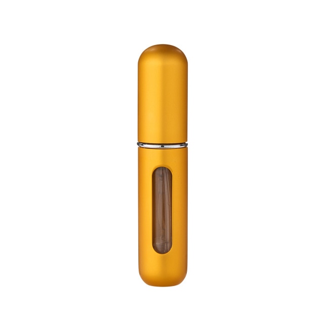 MUB - 5ml Mini Refillable Perfume Spray Bottle Aluminum Spray Atomizer Portable Travel Empty Cosmetic Container Perfume Bottle
