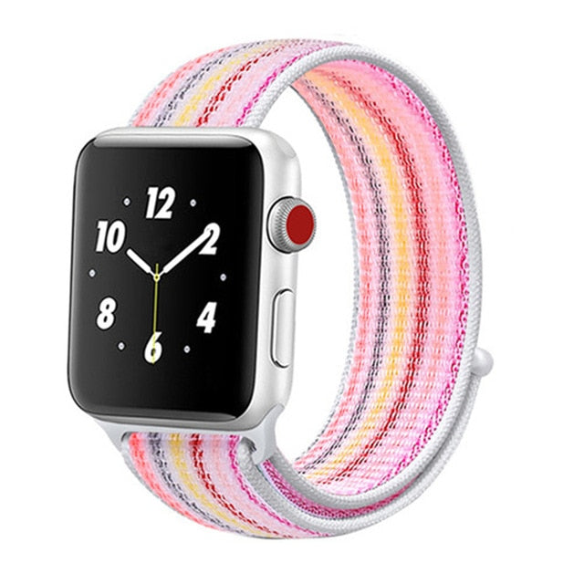 Strap For Apple Watch band sport loop apple watch 5 4 3 band 44mm 40mm iwatch 5 4 42mm  38mm correa Nylon bracelet pulseira nato