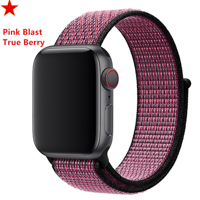 Strap For Apple Watch band sport loop apple watch 5 4 3 band 44mm 40mm iwatch 5 4 42mm  38mm correa Nylon bracelet pulseira nato