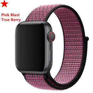 Strap For Apple Watch band sport loop apple watch 5 4 3 band 44mm 40mm iwatch 5 4 42mm  38mm correa Nylon bracelet pulseira nato