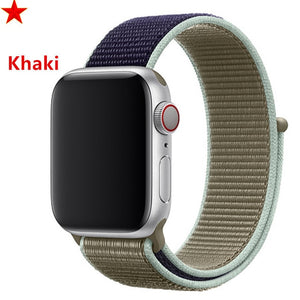 Strap For Apple Watch band sport loop apple watch 5 4 3 band 44mm 40mm iwatch 5 4 42mm  38mm correa Nylon bracelet pulseira nato