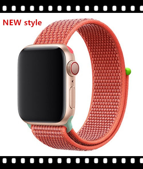 Strap For Apple Watch band sport loop apple watch 5 4 3 band 44mm 40mm iwatch 5 4 42mm  38mm correa Nylon bracelet pulseira nato