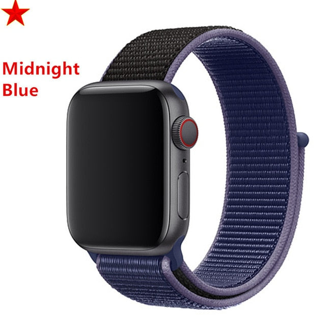 Strap For Apple Watch band sport loop apple watch 5 4 3 band 44mm 40mm iwatch 5 4 42mm  38mm correa Nylon bracelet pulseira nato