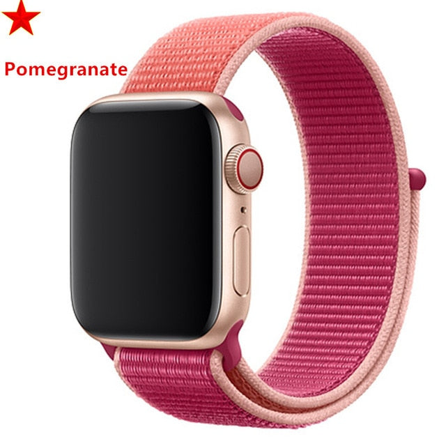 Strap For Apple Watch band sport loop apple watch 5 4 3 band 44mm 40mm iwatch 5 4 42mm  38mm correa Nylon bracelet pulseira nato